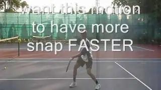 Tennis Lesson:  Shorten your Backswing