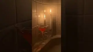 bubble bath with a bow drink🎀
