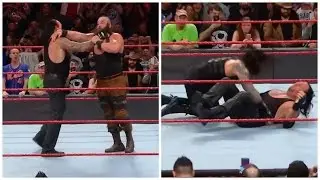Undertaker Returns and Attack Braun Strowman - Roman Reigns Attacks Undertaker WWE RAW 20 March 2017
