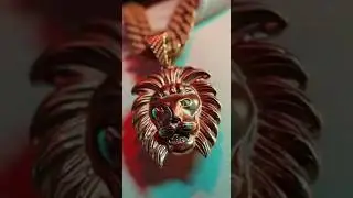 Gold on my Neckline - Neon Lion