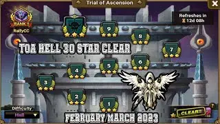 TOA Hell 30 Star Clear February/March 2023 *Summoners War*