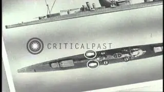 The Destroyer positions and torpedo attack at the Empress Augusta Bay. HD Stock Footage