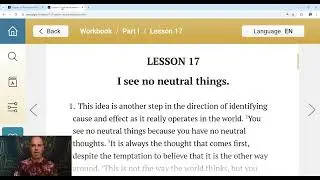 Lesson 17 and Text from A Course in Miracles - ACIM