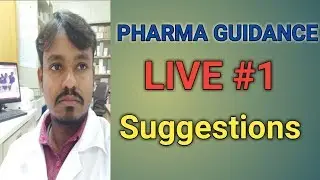 Pharma Guidance for B.Pharmacy Freshers  With PHARMA GUIDE Radhakrishna LIVE #1 || Pharma Guide