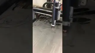 plasmaTECH cnc table - test cutting 18 ga steel at 250 ipm