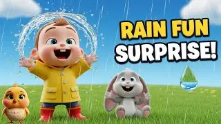 ☔ Rain Rain Splish Splash! Fun Kids Song for Toddlers
