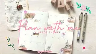 plan with me | july🌷| vintage theme| philippines✨