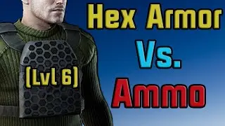 Hex Grid Plate Carrier Armor (Lvl 6)  vs . Meta Ammo! (EFT Armor Test)