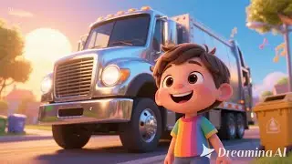 Garbage Truck Morning Song + More | Colorful Nursery Rhyme for Toddlers
