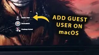 Как добавить гостевую учетную запись пользователя на устройства Apple Mac OS!