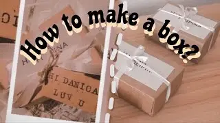 how I make small boxes for my small business + diy box making (student vlog phillipines)