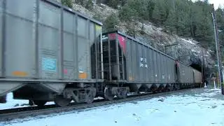 Union Pacific empty coal train enters Tunnel 27 on the Moffat Route