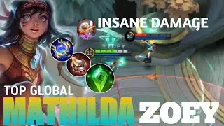 Mathilda INSANE DAMAGE | Best Build MATHILDA 2021 | Top Global MATHILDA GamePlay | Mobile Legends