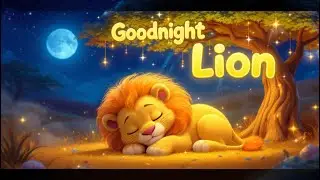 Goodnight Lion 🦁 | A Gentle Bedtime Lullaby for Kids #bedtimesongs #sleepylion #juniorjingles