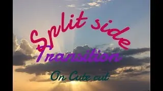 Ho to make the split screen transition on Cute Cut Pro {Sanaandsahibah}