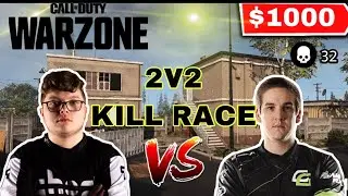 Adyan VS TeePee 2v2 kill race wager (call of duty warzone)