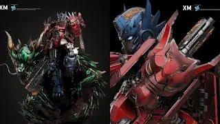 New Transformers Optimus Prime Azure Dragon Mythical Beasts Stattue revealed Xm Studios
