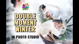PiP Double Moment Winter in Photo Studio | Winter Photo Frames | Winter Photo Effects