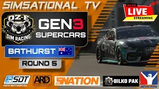 OZ-E SIM RACING - GEN3 SUPERCARS - R5 - BATHURST (ENDURO)
