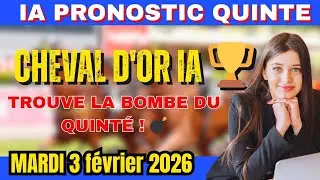 QUINT&Eacute;+ de DEMAIN ! 🤖 TOP 5 Intelligence Artificielle Paris-Vincennes | Pronostic Turf