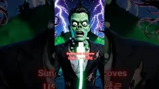 Frankenstein Tries USB-C Charging&hellip; INSTANT REGRET ⚡💀 | Urban Legends AI #shorts
