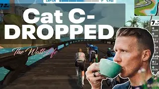 Zwift Race | Cat C Dropped | Hard bridge killed me