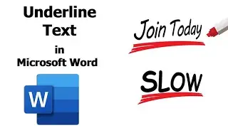 How to underline text in a word document | How to add red underline  in Microsoft Word 2021