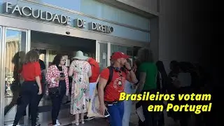 Lulistas e bolsonaristas disputam com gritos de guerra na vota&ccedil;&atilde;o em Lisboa