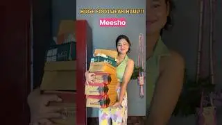 Huge footwear haul🌷 #meeshoshorts #meeshohaul #meesho  #pintereststyle #footwearhaul #haulshorts