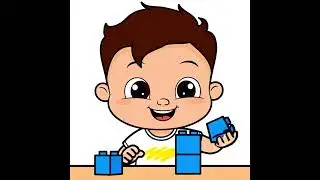 Build & Play with Blue Blocks 🟦🧱👶 | Fun Kids Song 🎶✨