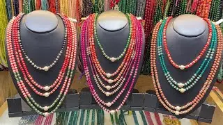 Bangalore Malleswaram pure hyderabad pearls| semi precious beats ornaments one gram gold jewellery
