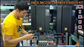 IMIX MC-4 PROFESSIONAL MIXER 4 CHANNEL AND KEVLER KR-712A UNBOXING DEMON REVIEW AND SOUNDS CHECK