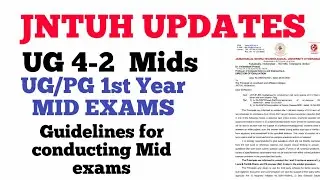 JNTUH MID EXAMS UPDATES