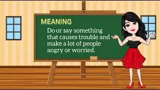 Put/set or throw the cat among the pigeons (idioms) with examples #shorts #dbn creations