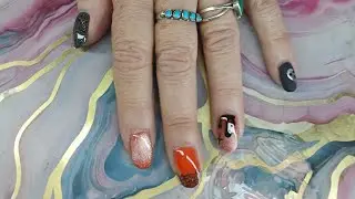 Join Me & Katie Live doing my mom's nails hard gel overlay & Swatching !!