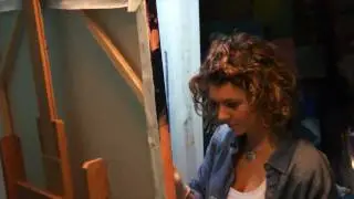 Iris Scott Fingerpainting -- Dog Shaking (Music by Takenobu)