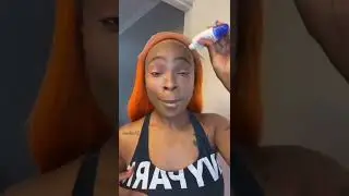 🧡Love this color #colorwig #wigtutorial #wiginstall