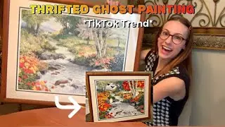 I TRIED THE THRIFTED GHOST PAINTING TIKTOK TREND!