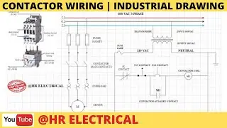 how to wire contactor | motor wiring diagram | 3 phase motor | start stop circuit |