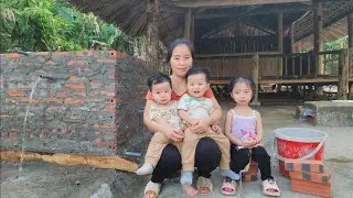 Single Mom Builds a Strong Water Tank for Her New Home | Inspiring Village Life Story