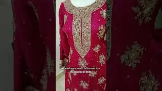 Deep Magenta Hand-Embroidered Formal Dress | Ibtida &ndash; Pakistani Luxury Fashion 2025