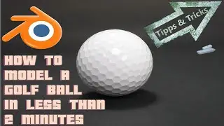 Model a Golf Ball in Under 2 Minutes | 3D Modeling Tutorial