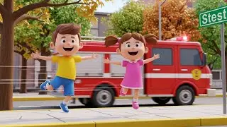 Fire Truck Alphabet Rescue Song for Kids | ABC Song, Learning Letters & Nursery Rhymes 🚒🔤🎶