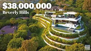 Incredible LA views of this $38 Million Beverly Hills Mansion! - 1201 Laurel Way