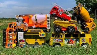 Unboxing Truk Oleng, Mobil Balap, Bus Telolet, Kereta Api, Truk Pemadam, Truk Tangki