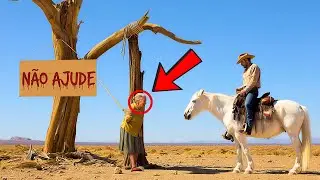 “LLÉVEME YA, ESTÁN VOLVIENDO” DIJO LA ANCIANA ATADA EN EL DESIERTO, PERO EL GRANJERO…