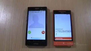 Android Jelly Bean  (Sony Xperia Ion LT28H) VS Htc 8S (Windows Phone 8.0) incoming Call