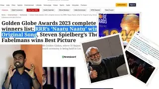 RRR movie wins Golden Globe award | India's 1st award