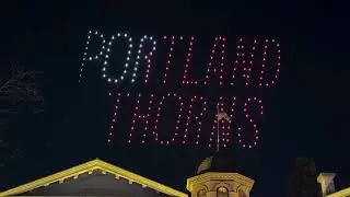 #PDXNYE26 Drone show over Pioneer Place PDX