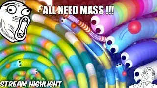Slither.io - ALL NEEDS MASS | ☼ ManosCZ ☼ [Slither.io - Stream HighLight]
